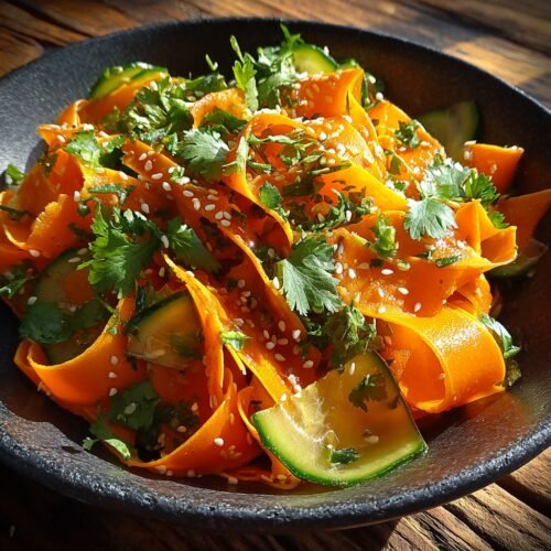 Asian Sesame Carrot Ribbon Salad