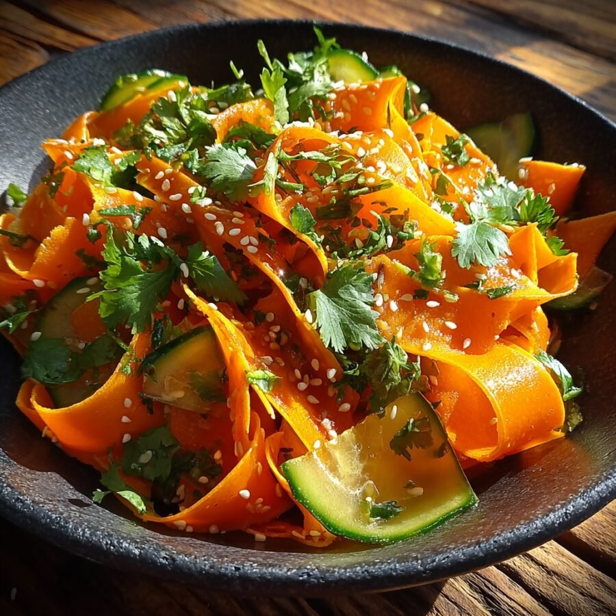 Carrot Ribbon Salad 2025: Try This Fresh 5-Minute Recipe Today 3 Asian Sesame Carrot Ribbon Salad